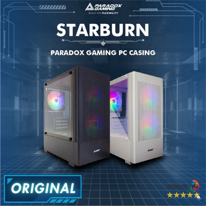 BISA GOSEND PARADOX GAMING STARBURN M-ATX PC CASE CASING MICRO ATX