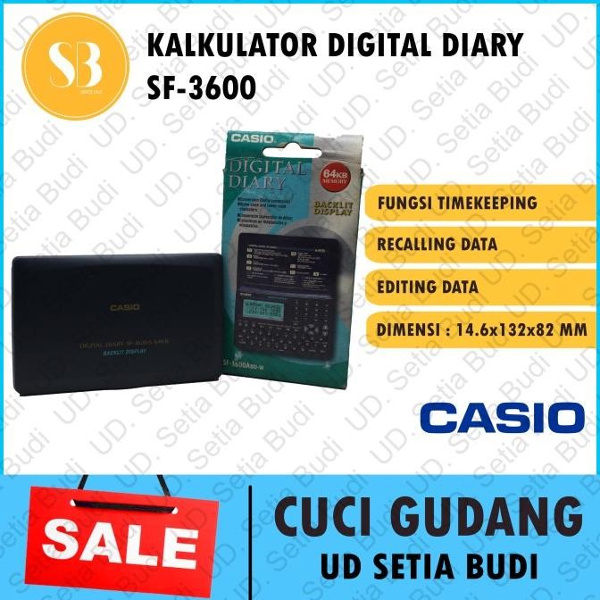 

NEW Kalkulator Digital Diary Casio SF-3600