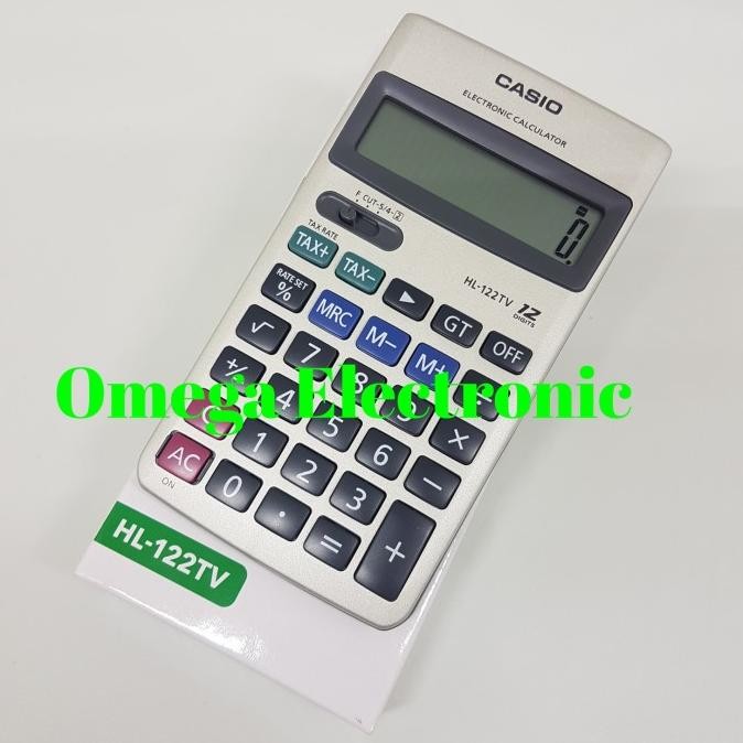 

TERBARU - RESMI Casio HL-122TV Calculator Kalkulator 12 Digits HL 122 TV