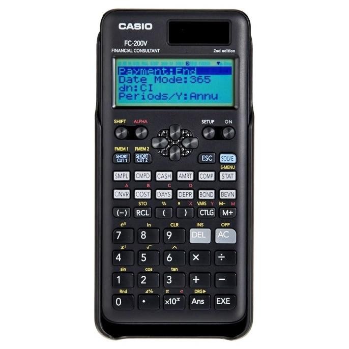 

TERBARU - Kalkulator Finansial Keuangan CASIO FC-200V Financial Calculator 200 V