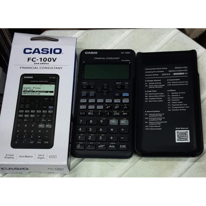 

TERBARU - Casio FC 100 V / Calculator Financial