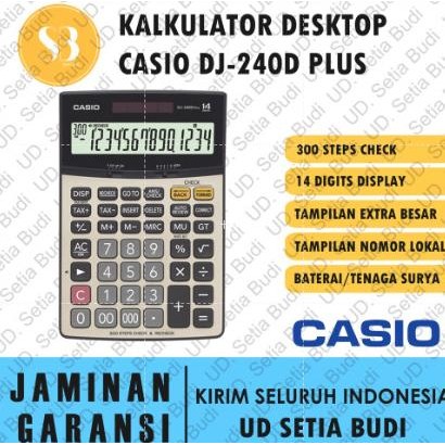 

TERMURAH - Kalkulator Desktop Casio DJ-240D Plus Asli dan Bergaransi