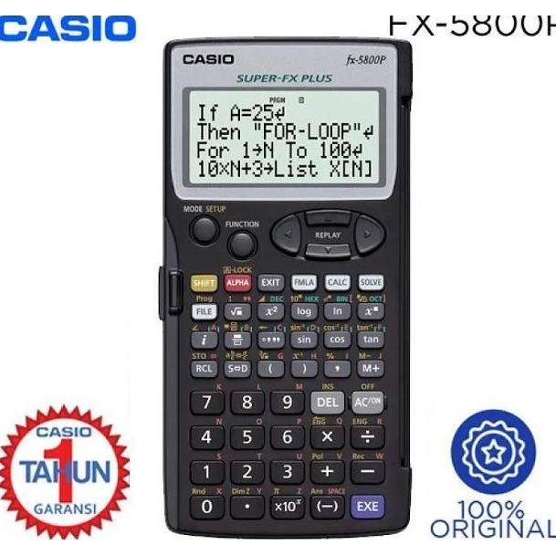 

BEBAS ONGKIR - kalkulator casio fx 5800P fx5800 calculator programmable scientific