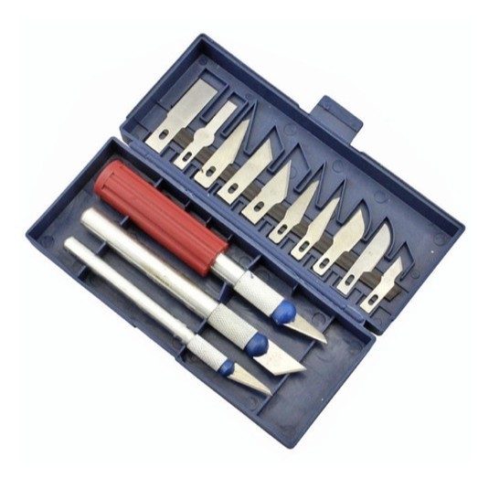 

13 in 1 Precision Hobby Knife Set Crafting Pisau Ukir Knifezer Gundam LIMITED EDITION Kode 727