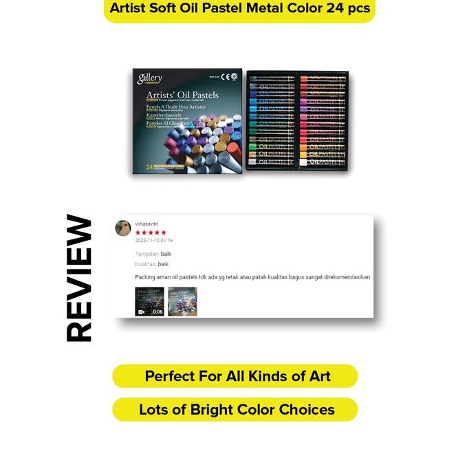 

Mungyo - Artist Soft Oil Pastel Metalic Colors/Crayon Minyak 24 PCS