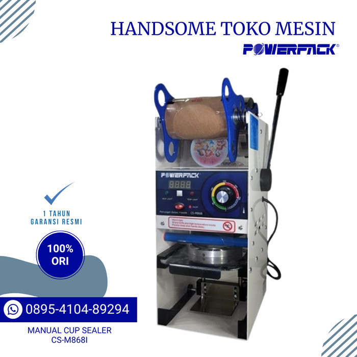 TERBARU Manual Cup Sealer With Manual Digital Counter CS-M868I POWERPACK