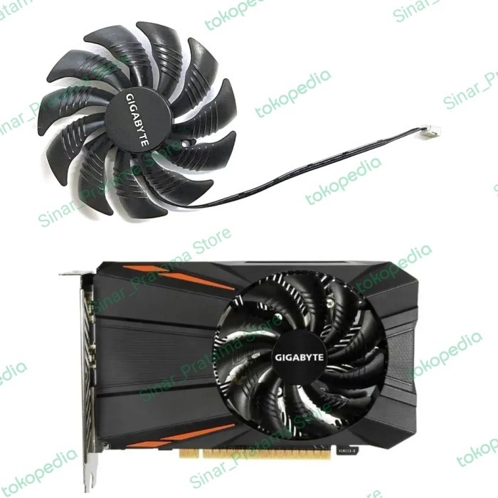 Fan Gigabyte GTX 1050 RX 550 560 mini ITX single Fan 87mm 3pin