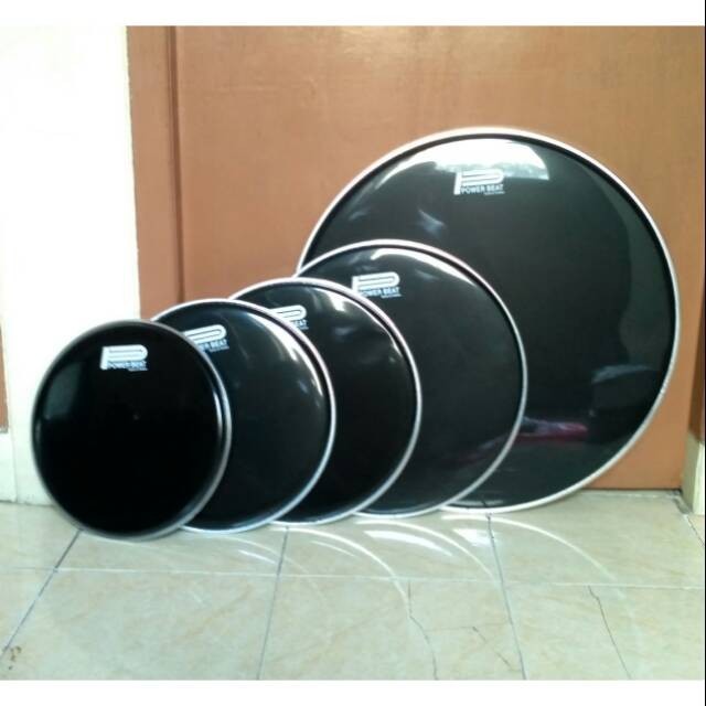 TERBARU Mika set drum Kulit Set drum skin set drum 12 13 14 16 22 black Murah
