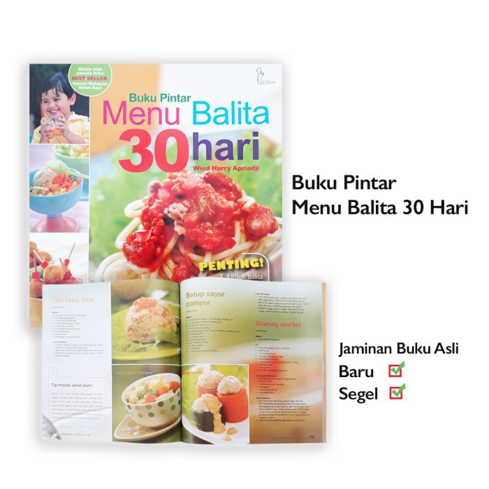 

PROMO! Pendukung MPASI - Buku Pintar Menu Balita 30 Hari - Wied Harry