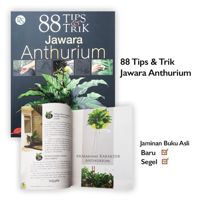 

Buku 88 Tips Trik Jawara Anthurium Kontes Tanaman Hias