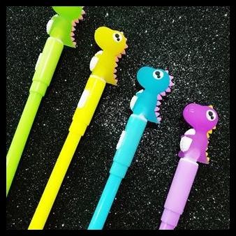 

Pulpen Lampu Dinosaurus Nyala / Gel Pen Karakter Dino Pena Unik Bolpen