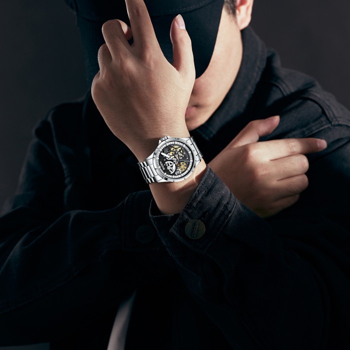 Biden Jam Tangan Pria Olahraga Militetampilan Tanggal Chronograph Jam