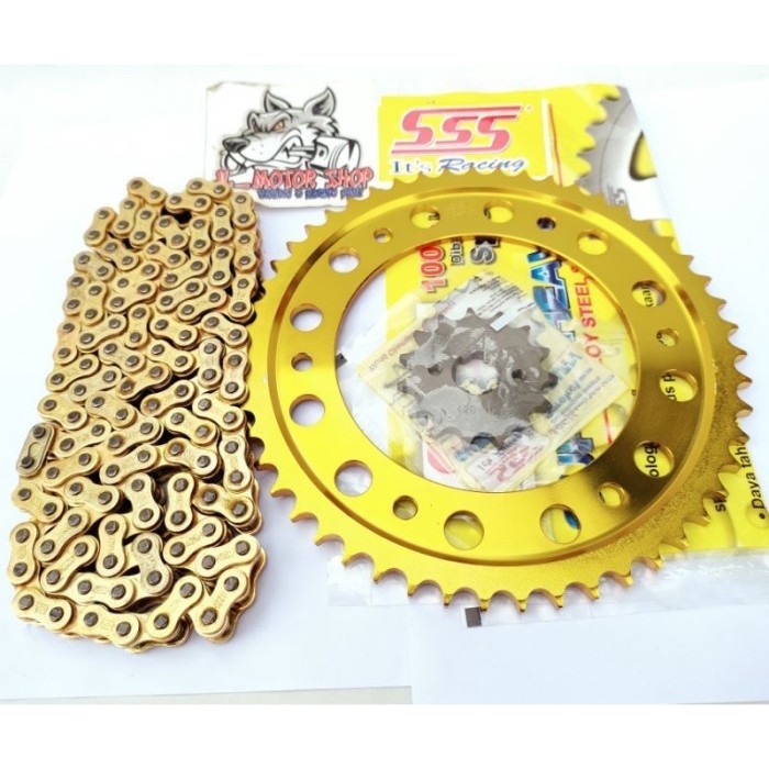 Gir Gear Set Gearset Sss 428 Crf 150 Crf150 L Crf150L Gear Warna Gold
