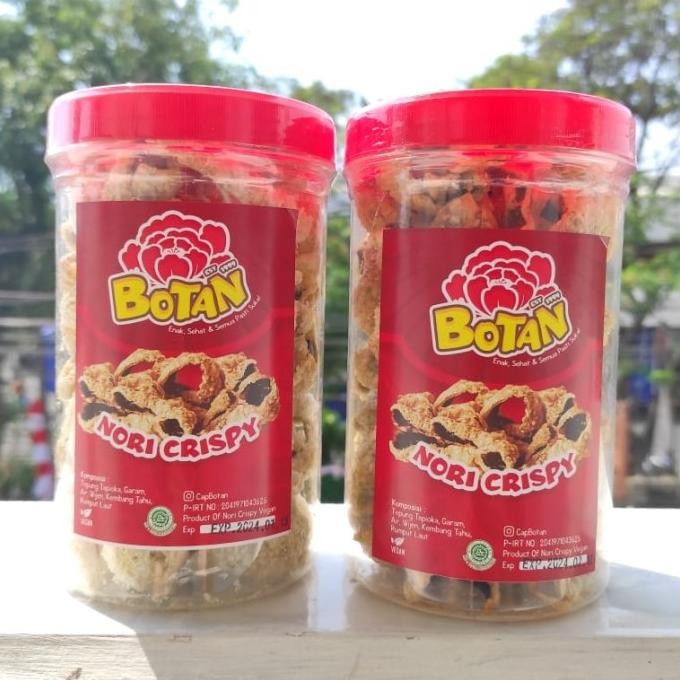 

READY STOCK KERIPIK NORI CRISPY - SEAWEED BOTAN TOPLES KECIL VEGAN & VEGETARIAN !!!!!