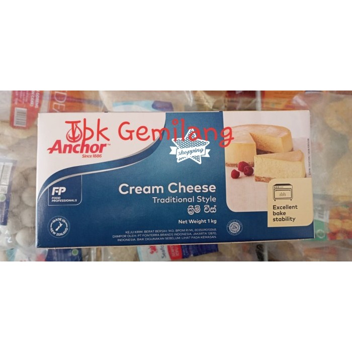 

BIG SALE anchor cream cheese 1kg Kode 1409