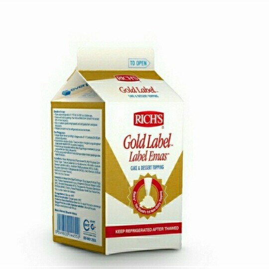 

PRODUK TERBATAS RICH GOLD LABEL 500GR WHIPPING CREAM Kode 112