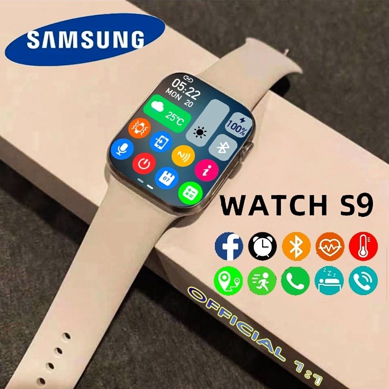 HOT 100% Original ASLI SAMSUNG SmartWatch Series 9 Pro Max NFC Waterproof Bluetooth Call Jam