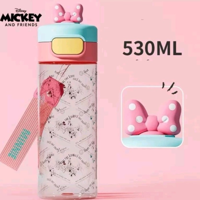 TERBARU Smiggle Minnie Pink Backpack, Botol, Bag Tag, Lunch Bag, Stationery