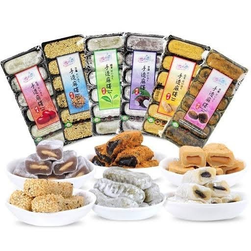 

180Gr Yui Love Mochi Taiwan Halal Moci Green Tea Peanut Eame