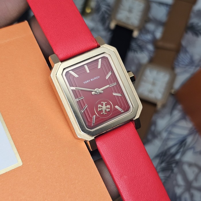Tory Burch Robinson Jam Tangan Wanita Strap Leather Berkualitas