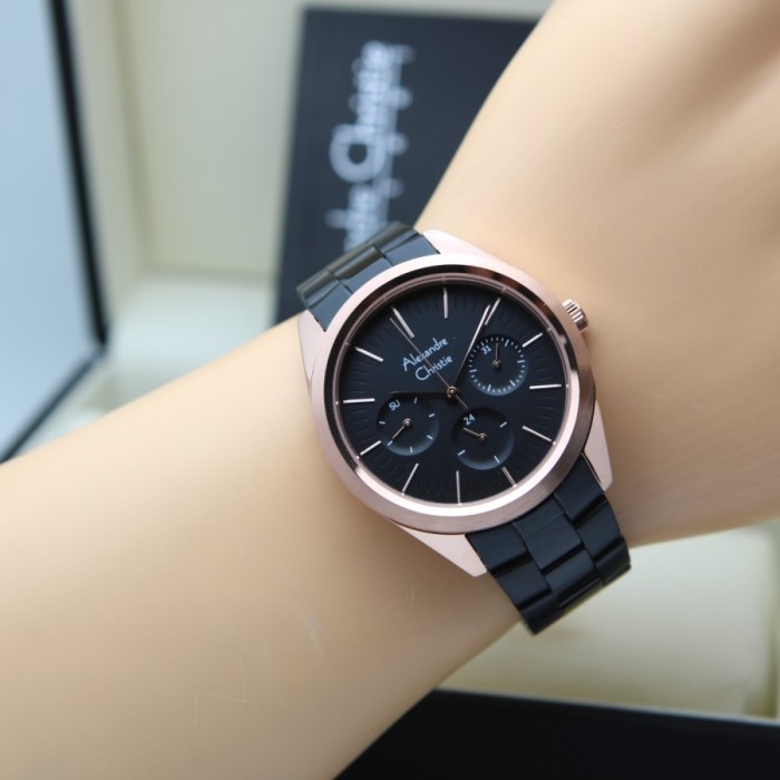 Alexandre Christie Ac 2817 Ac2817 Wanita Rosegold Black Berkualitas