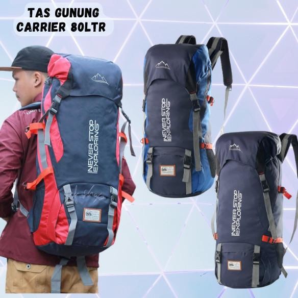 Tas Carrier 80 Liter - Tas Gunung Hiking Camping Travel Outdoor