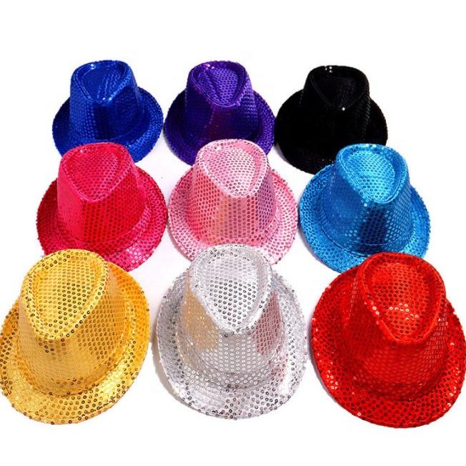 

Sale! Dekorasi tahun baru aksesoris topi sequin tahun baru