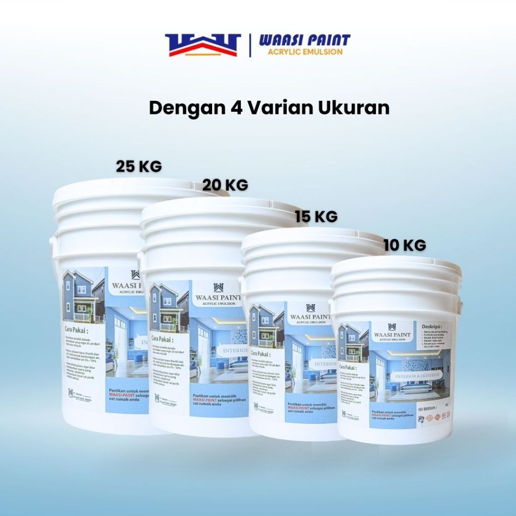 HOT SALE WAASI PAINT - Cat Tembok Interior dan Eksterior Aesthetic Anti Jamur dan Lembab