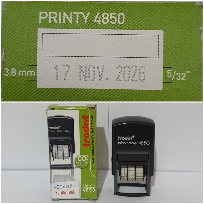 Stamp Trodat Printy 4850 Dater Frame Kosong