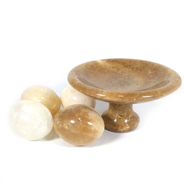 TERBAIK 4pcs Telur Batu Marmer + Tatakan / Marmer Meditation Egg Style Kode 691