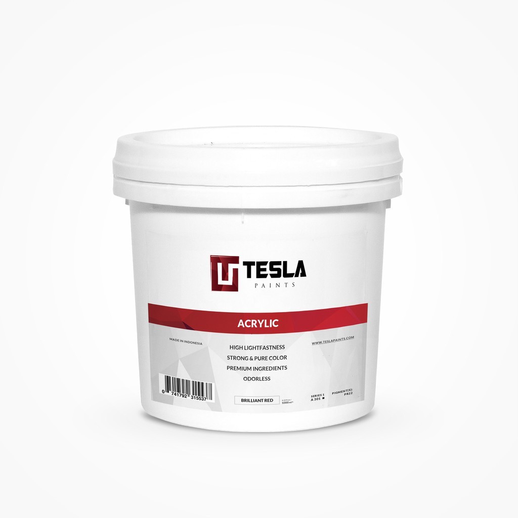 

Tesla Paints - Acrylic Paints / Cat Akrilik Brilliant Red 1000ml