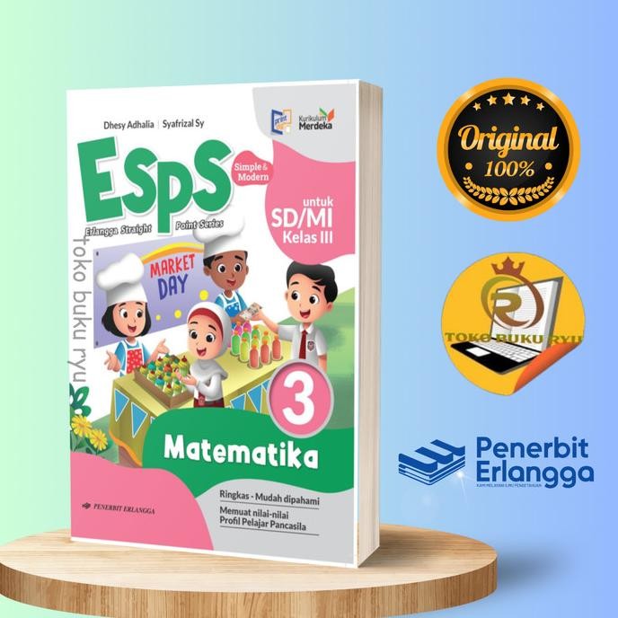 

Buku Esps Matematika Kelas 3 SD Kurikulum Merdeka Erlangga