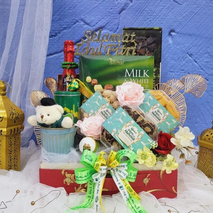 

Sale! Paket Dekorasi Lebaran Idul Fitri Hampers Parcel Hadiah Kue Kering 005