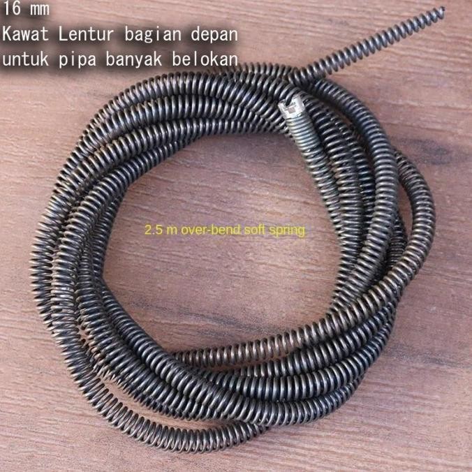 

KAWAT SPIRAL 16 MM LENTUR | DRAIN CLEANER SNAKE CABLE 16 MM SIAP KIRIM