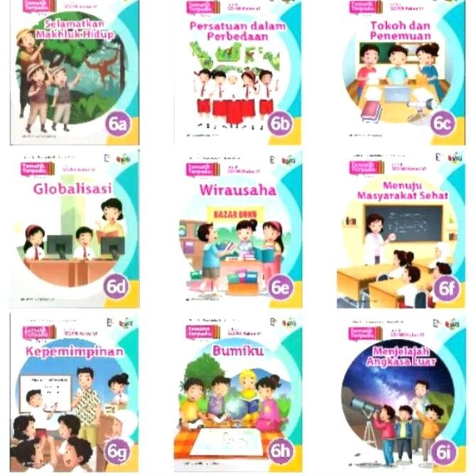 

buku baru tematik terpadu kelas 6 SD k13 Erlangga paket set a-i