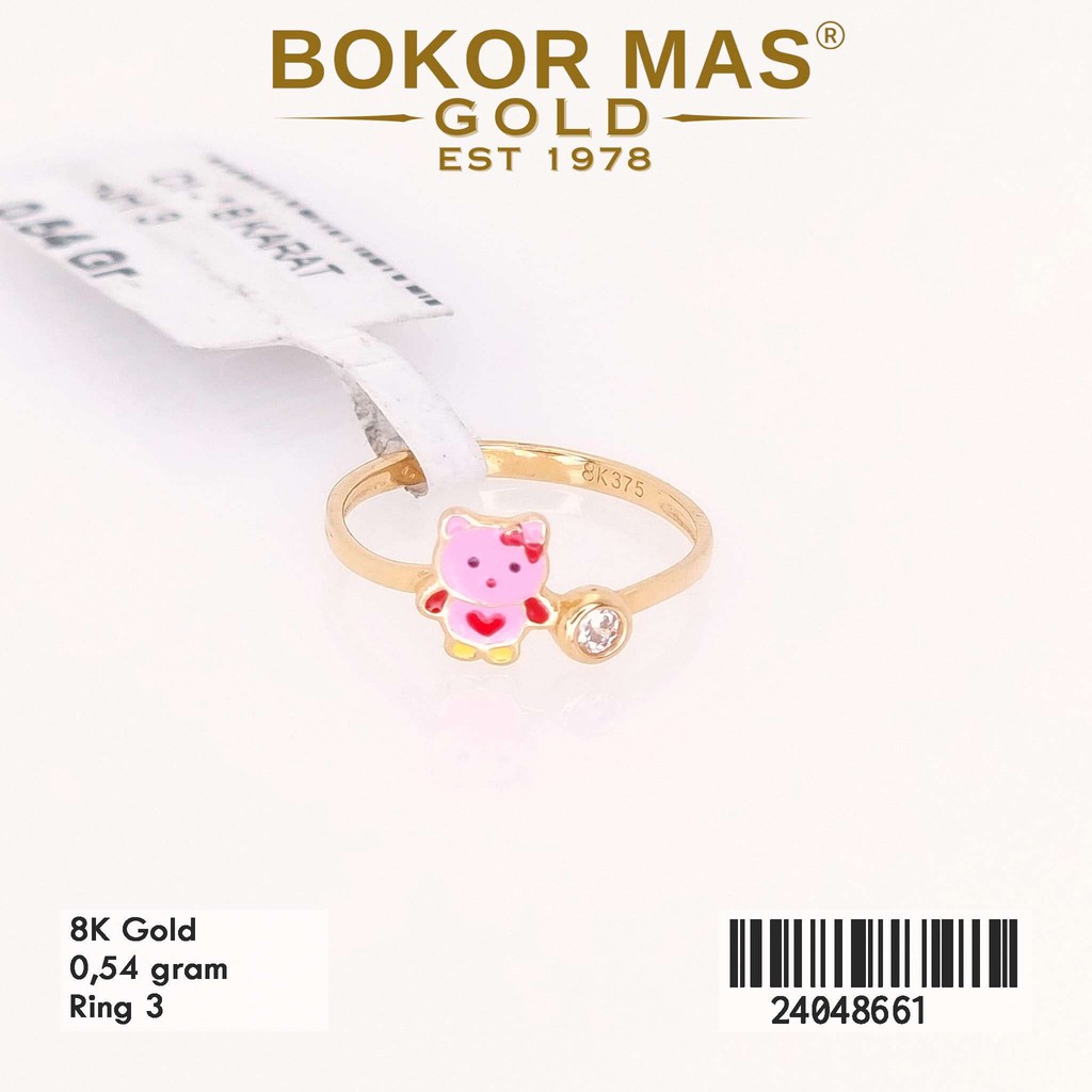 BokorMas Gold Cincin Anak Variasi Boneka Emas Asli Kadar 8K 24048661