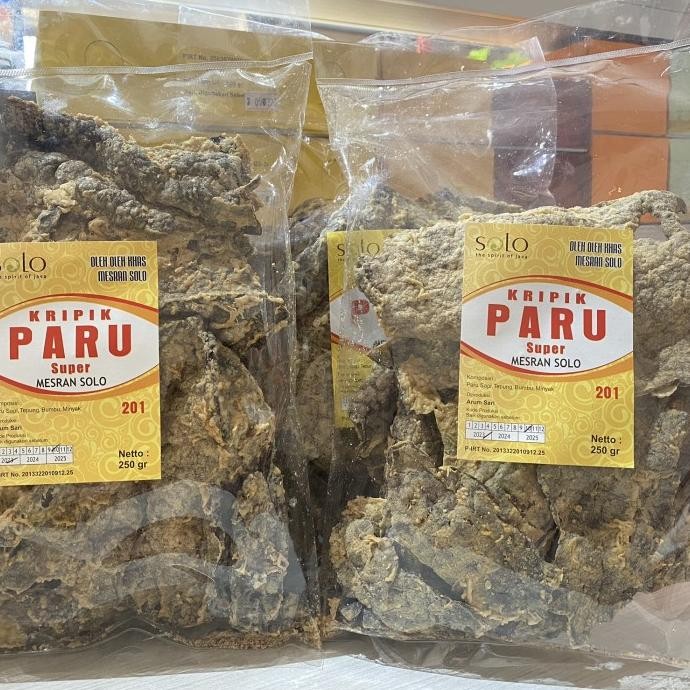 

READY STOCK KERIPIK PARU MESRAN SOLO 250GR !!!!!