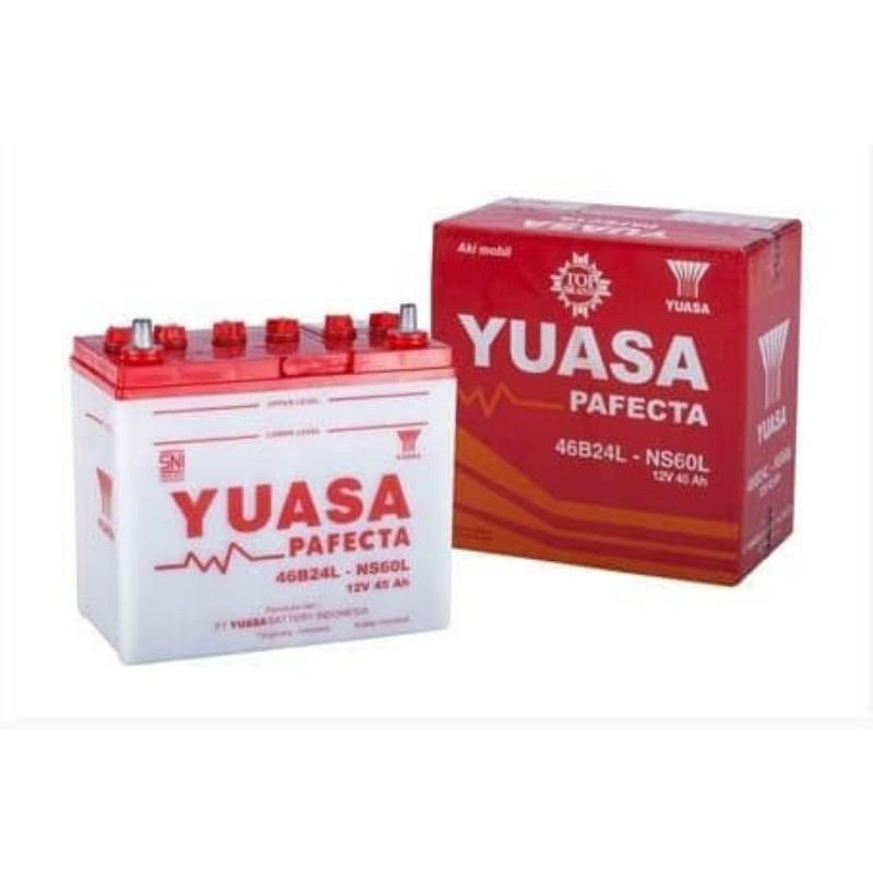 Aki Basah Mobil Merk Yuasa Ns60L 45 Ampere (Ford, Grand Livina, Livina, Evalia, March)