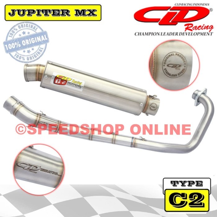 Knalpot Cld Yamaha Jupiter Mx Lama Original Type C2 Bulat Doff