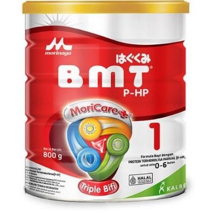 

SUSU MORINAGA BMT PHP MORICARE+ P-HP TRIPLE BIFI 800 GR USIA 0-6 BULAN