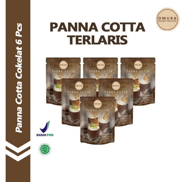 

[6 PCS] Omura Dessert Panna Cotta Rasa Chocolate / Cokelat