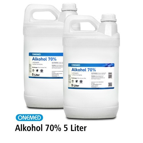 Murah ALKOHOL 70% 5 LITER ONEMED Non COD