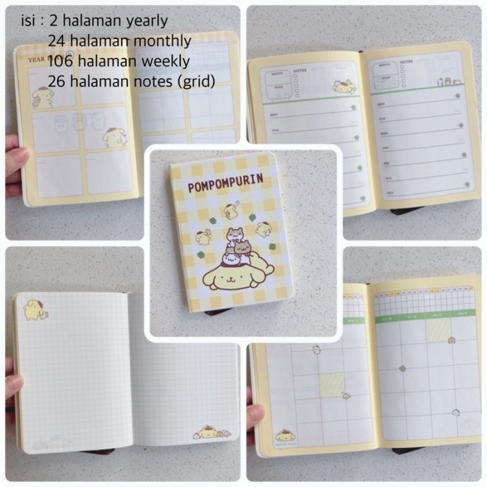 

Planner weekly (mirip hobonichi weekly) sanrio