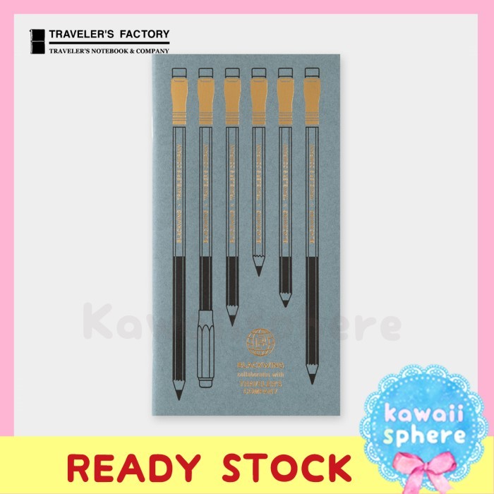 

Traveler's Notebook Blackwing Refill Limited Edition Blank MD Paper Ready Stock