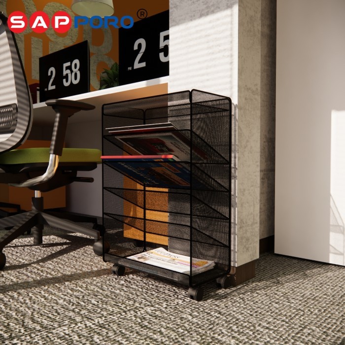 

SAPPORO SOTRA - Rak Dokumen Rack Majalah Document Shelf Organizer