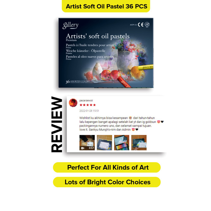 

Mungyo - Artist Soft Oil Pastel/Crayon Minyak 36 PCS