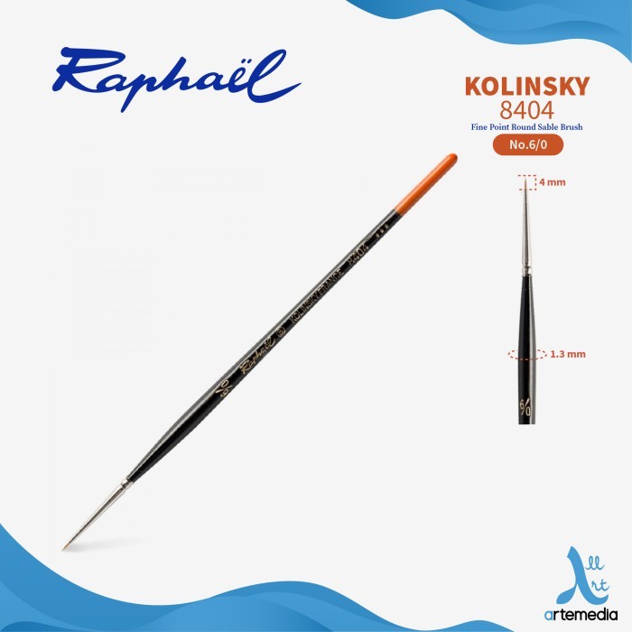 

Kuas Lukis Raphael 8404 Fine Point Round Kolinsky Sable Brush