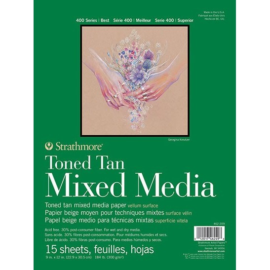 

Strathmore - Toned Tan Mixed Media Paper Pad 400 series