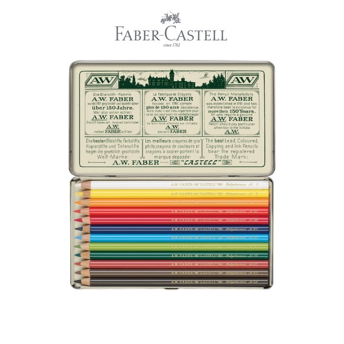 

Faber-Castell Polychromos Colour Pencil 111th anniversary tin of 12