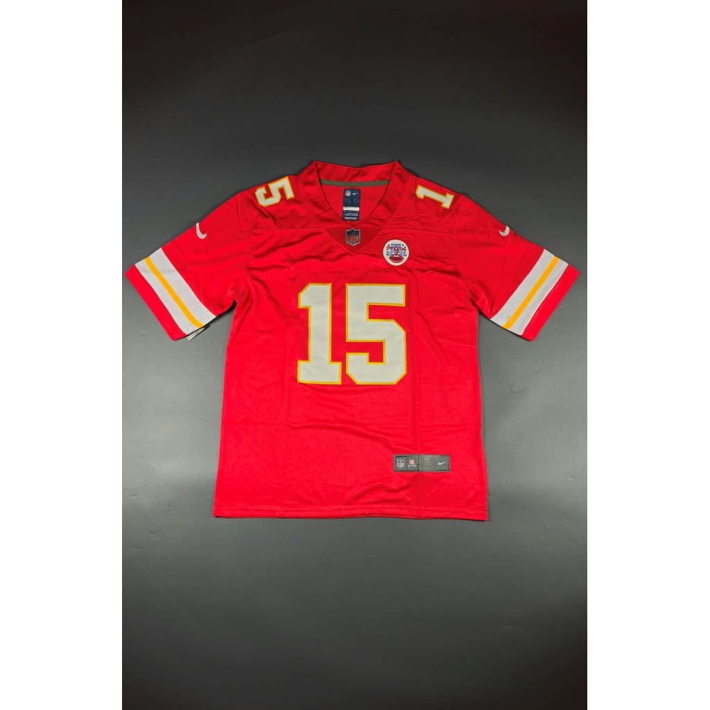 Baju Jersey Rugby American Football Patrick Mahomes Kansas City Chiefs Merah